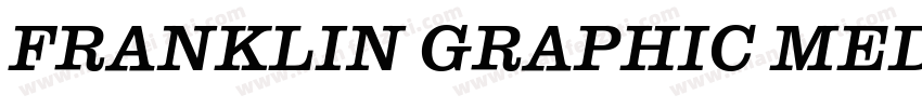 FRANKLIN GRAPHIC MEDIUM字体转换